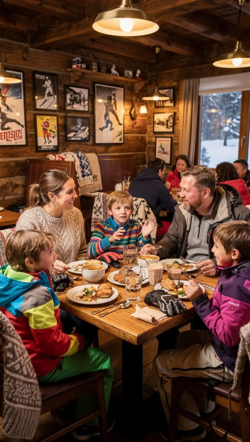 Mama i tata pomagający dziecku w wejściu do autobusu turystycznego.